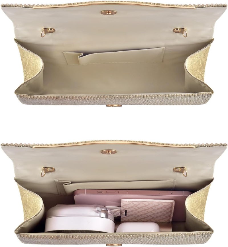TINDTOP Clutch Purses for Women, Formal Evening Bags Suede Shoulder Envelope Party Handbags Wedding Cocktail Prom Clutches - Image 4